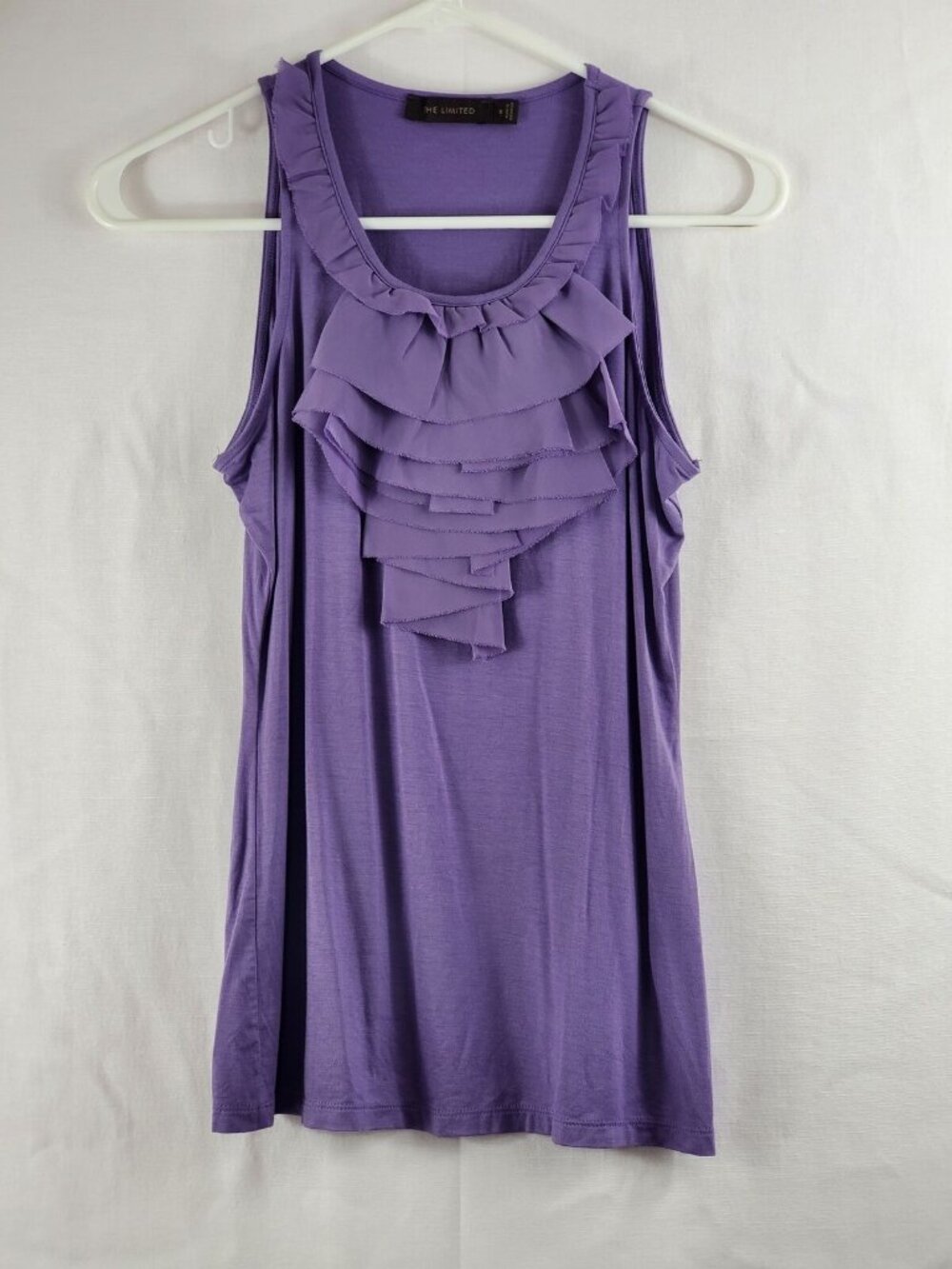 (A1342) The Limited Purple Ruffled Blouse